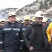 While 48 hours have passed since the action of 500 miners, their families have also come to support the miners.