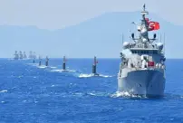 They sprang into action upon seeing the Turkish warships.