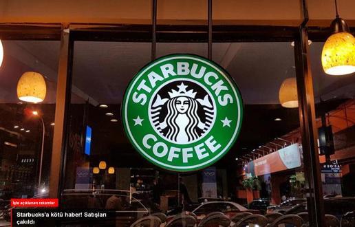 Starbucks'ın küresel satışları çakıldı