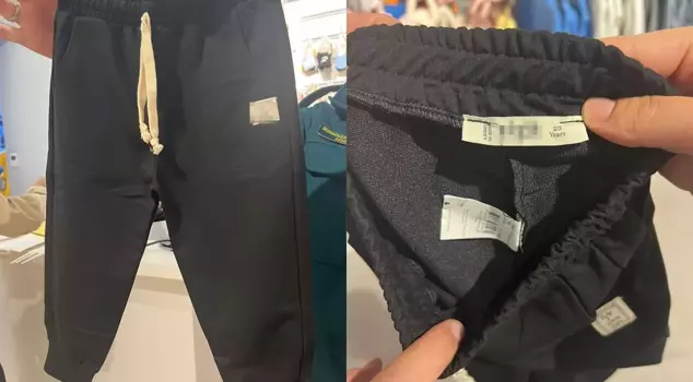 The tracksuits produced by the famous children's brand are being recalled from the market.