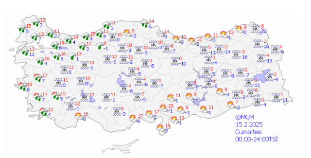 ANKARA HAVA DURUMU 15 Şubat Cumartesi Ankara da hava nasıl olacak