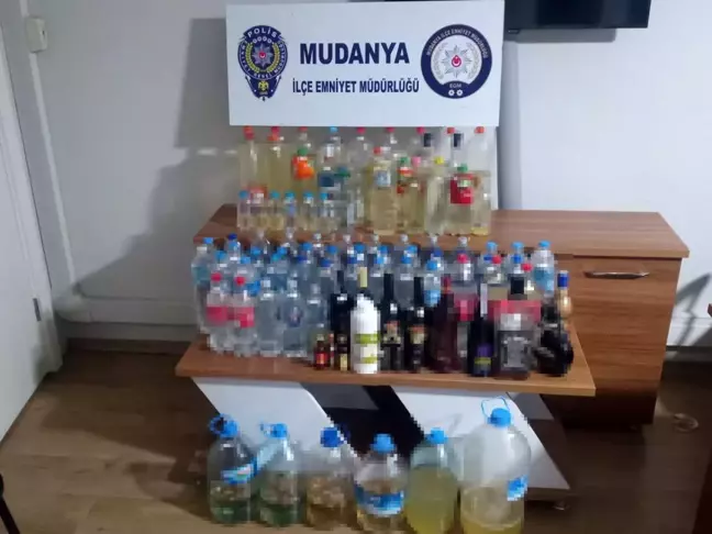 Bursa da Yılbaşı Öncesi Sahte Alkol Operasyonu 127 Litre Ele Geçirildi