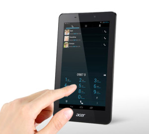 Acer'dan Dev Ekranlı Telefon: Iconia Tab 7