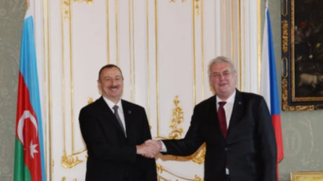 Ilham Aliyev Meets Czech President