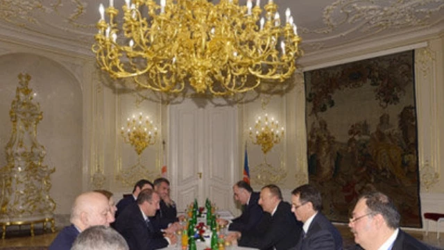 Presidents Of Azerbaijan And Georgia Meet In Prague