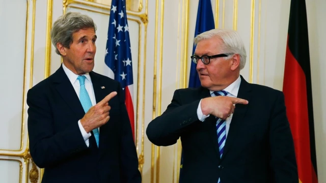 Steinmeier And Kerry Talk World Cup And US Espionage