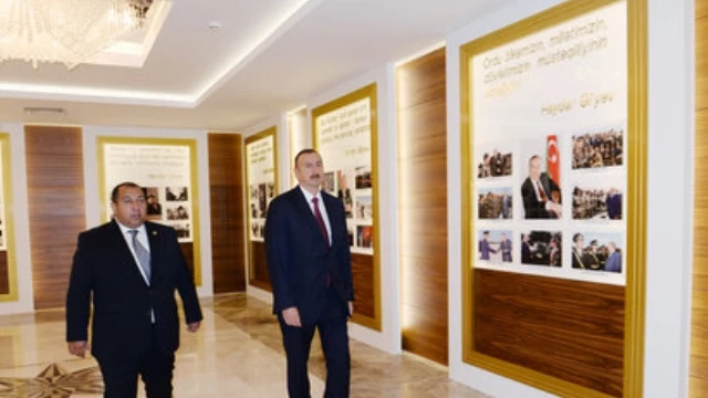 Azerbaijani President Attends Opening Of Heydar Aliyev Center In Khizi