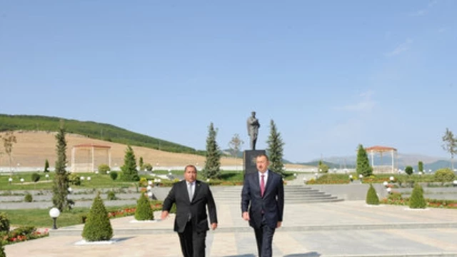 Azerbaijani President Reviews Jafar Jabbarli Park After Reconstruction