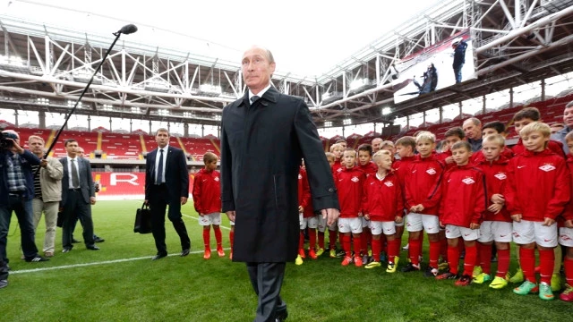 Putin Attends Moscow Opening Of Spartak's New World Cup Stadium