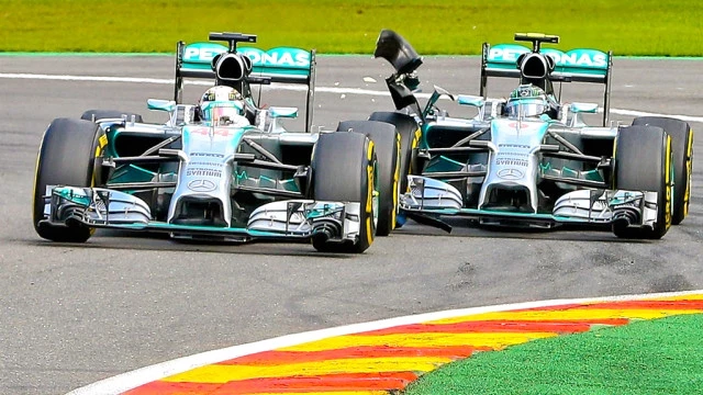 Mercedes 'Punish' Rosberg For Hamilton Collision At Spa