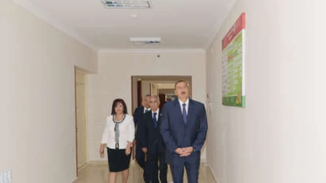Azerbaijani President Reviews School No. 54 In Baku After Major Overhaul