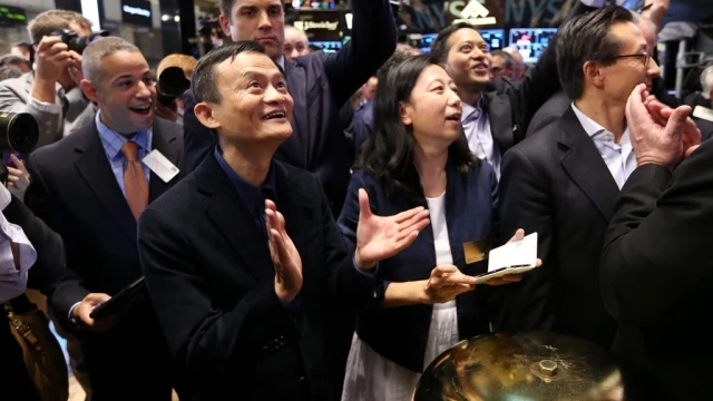 Alibaba Shares Open In New York