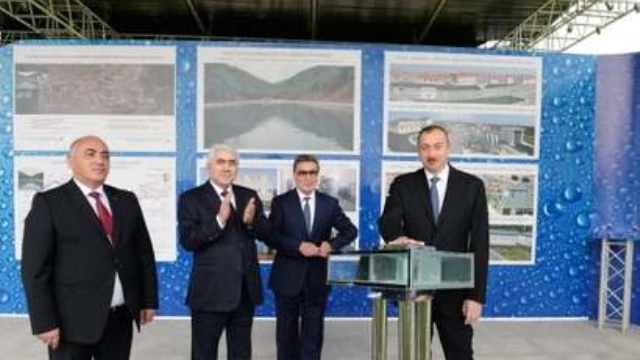 President Ilham Aliyev Attended A Ceremony To Mark The Completion Of A Project On The Reconstruction Of Water Supply System And Creation Of Sewage System In Goranboy