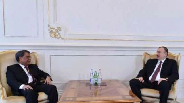 President Aliyev Receives Outgoing Indian Ambassador
