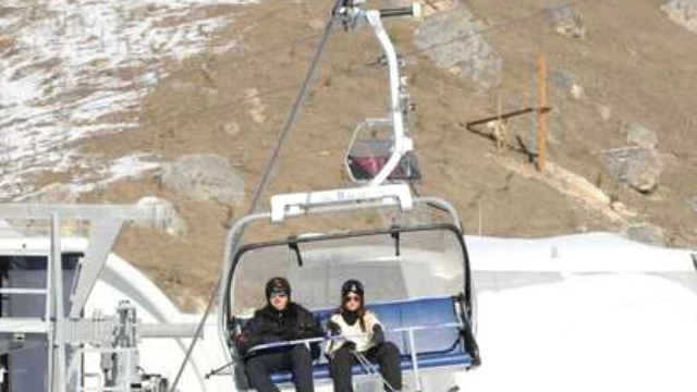 Azerbaijani President And His Spouse Attended The Opening Of Cableway No 1 And A Ski Slope Of The Shahdag Winter And Summer Tourism Complex