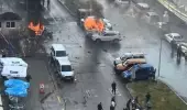 Son Dakika! İzmir'de Bomba Yüklü Araçla Düzenlenen Saldırıdan İlk Görüntüler