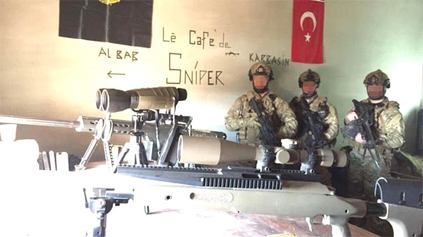 Türk Sniper'ların El Bab'daki Karargahı Görüntülendi