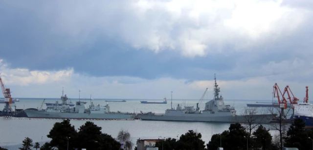NATO Sava Gemileri Samsun'a Demir Att ile ilgili grsel sonucu