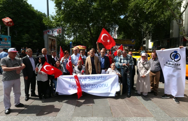 مظاهرة في أنقرة للتنديد بانتهاكات إسرائيل ضد الفلسطينيين