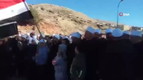 Suriyeliler, İsrail deki Seçimleri Protesto Etti