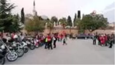 Motosiklet tutkunlarından Cumhuriyet Bayramı korteji Motosiklet tutkunlarından Cumhuriyet Bayramı korteji