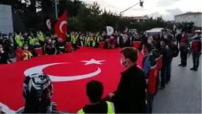 Motosiklet tutkunlarından Cumhuriyet Bayramı korteji Motosiklet tutkunlarından Cumhuriyet Bayramı korteji