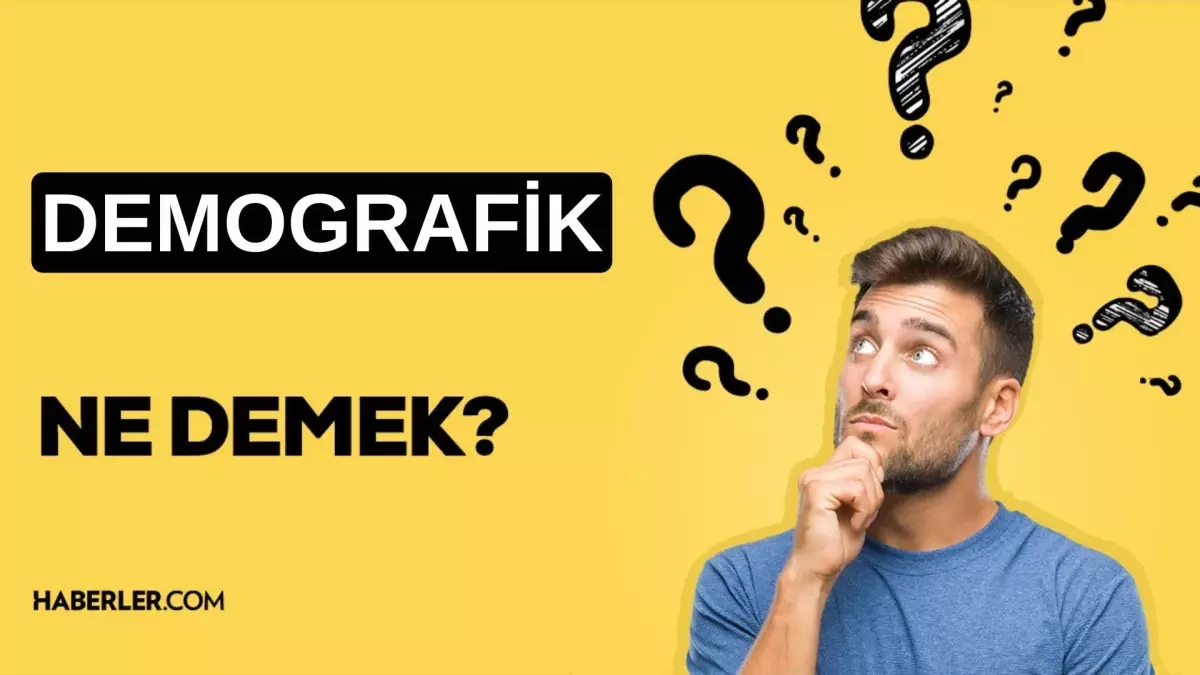 Demografik ne demek TDK ye göre demografik kelime anlamı nedir Haberler