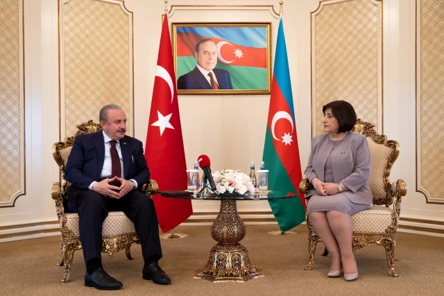 شنطوب يلتقي رئيسة برلمان أذربيجان
