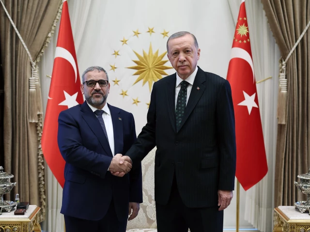 أردوغان يلتقي رئيس المجلس الأعلى للدولة الليبي