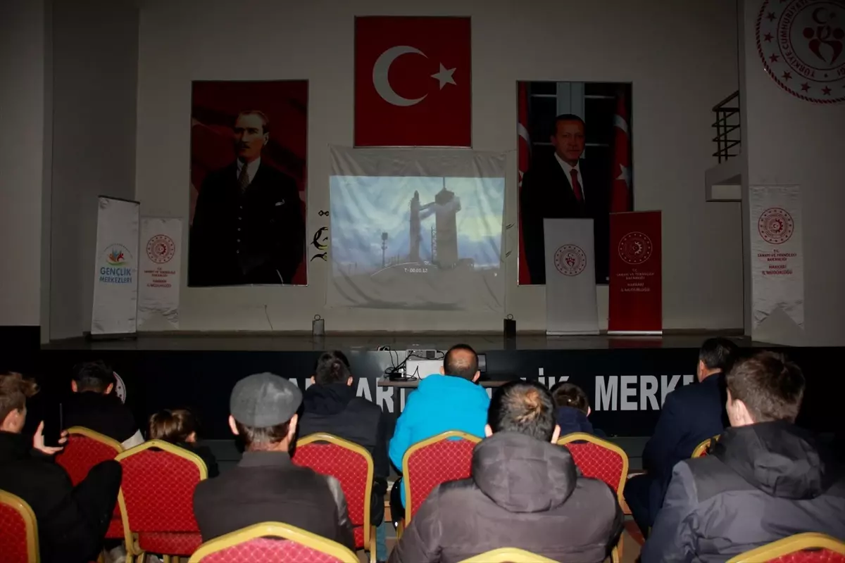 Hakkari de Türkiye nin ilk uzay yolcusu Alper Gezeravcı nın fırlatılışı