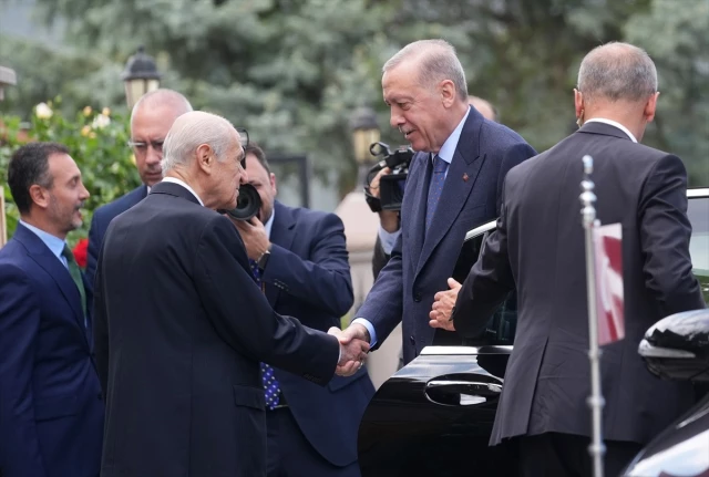 Serokomar Erdogan, Serokê Giştî yê MHPyê Bahçelî ziyaret kir