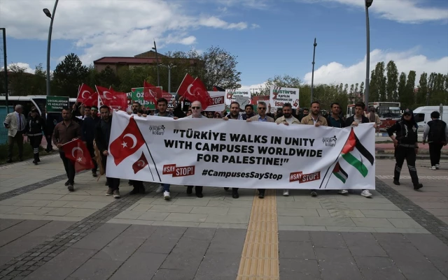 احتجاجات طلابية لدعم غزة في 4 ولايات تركية