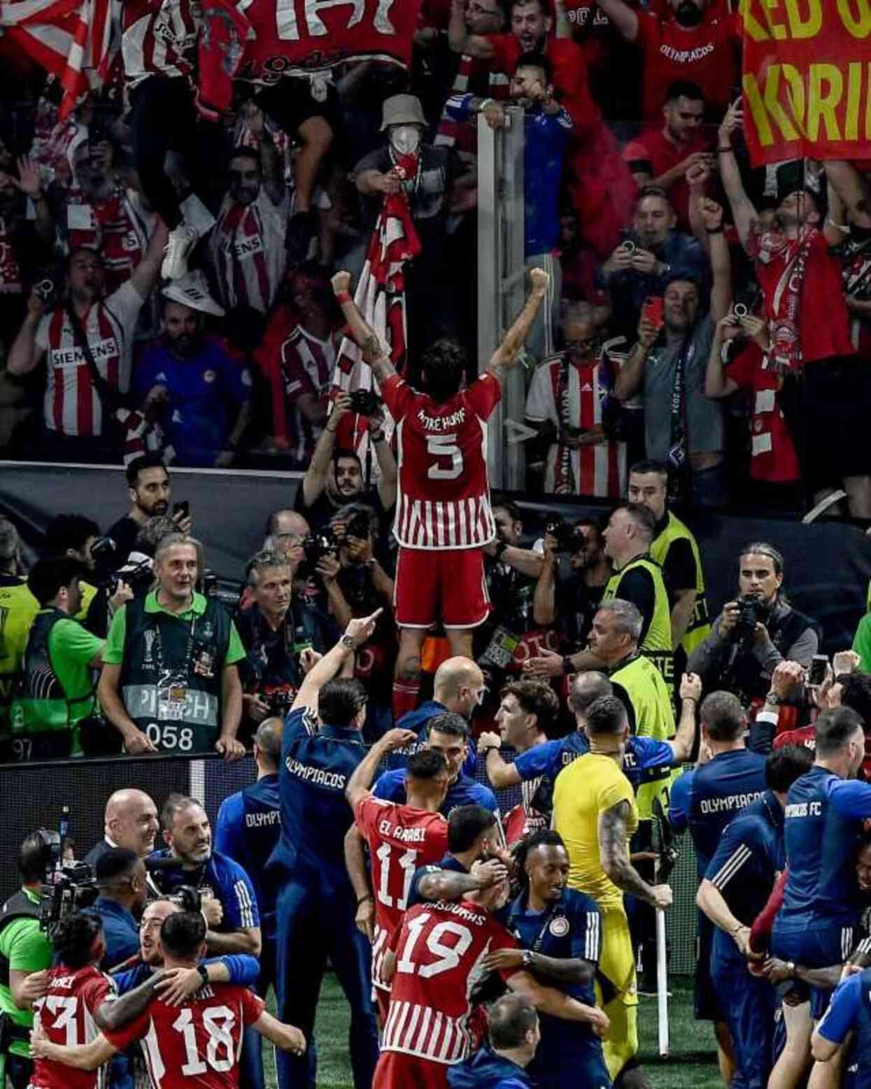 Olympiakos, the champion of the UEFA Europa Conference League, defeating Fiorentina 1-0