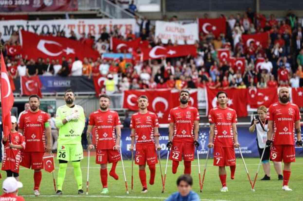 Turkey Amputee Football National Team wins the European championship for the third consecutive time
