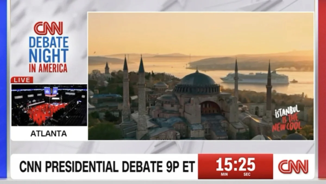 The advertisement that highlighted Turkey's promotion was the highlight of Biden and Trump's live debate