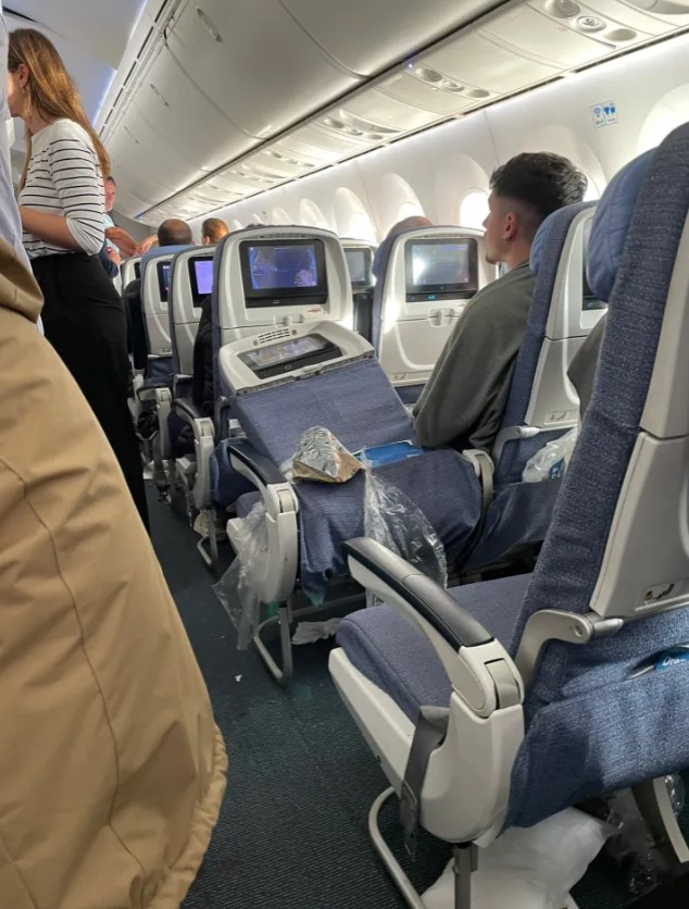 30 passengers injured and one passenger trapped in the overhead compartment due to severe turbulence on Air Europa flight from Spain to Uruguay
