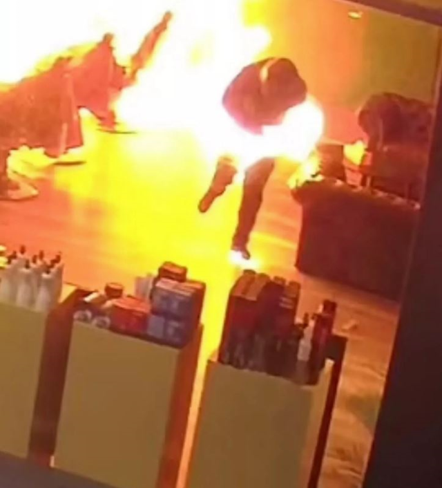 An arsonist in Australia attempting to set a barber shop on fire accidentally set himself on fire, causing severe injuries