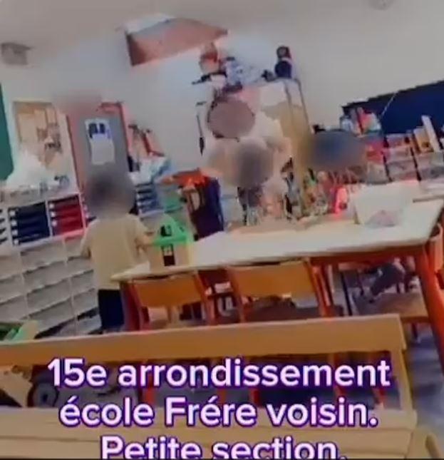 Violence scandal in a kindergarten in France: Teacher applies violence to a 3-year-old girl