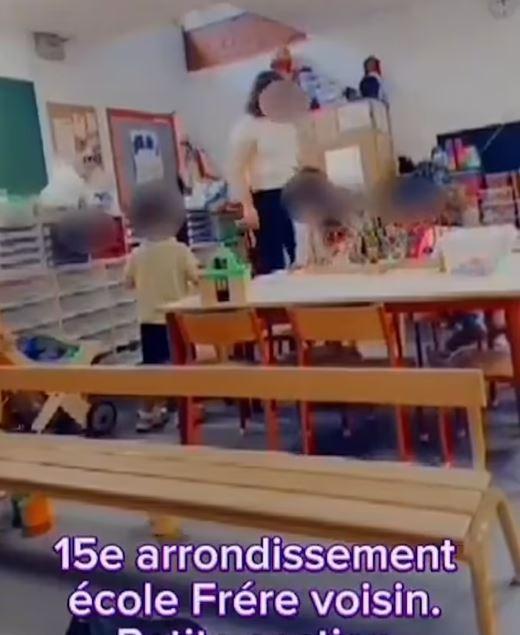 Violence scandal in a kindergarten in France: Teacher applies violence to a 3-year-old girl