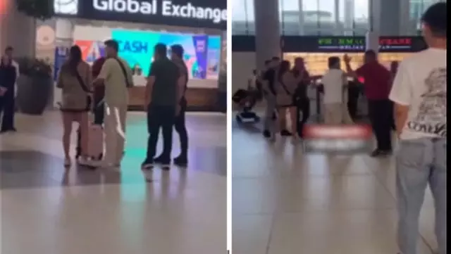 The man who caught his wife with her lover at Istanbul Airport went crazy: 