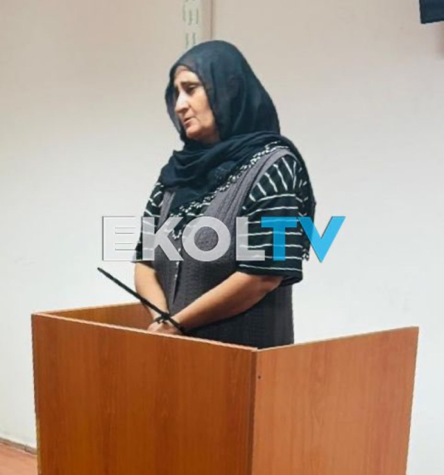 Photo of Narin's mother Yüksel Güran in handcuffs at the courthouse emerged