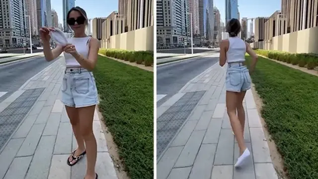 The white sock test was conducted on the streets of Dubai.