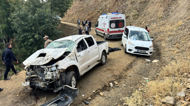 They were going to the funeral! The vehicle carrying the martyr's relatives overturned into the ditch