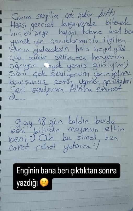 Dilan Polat shared the letter written by her husband from prison! One sentence immediately caught the eye