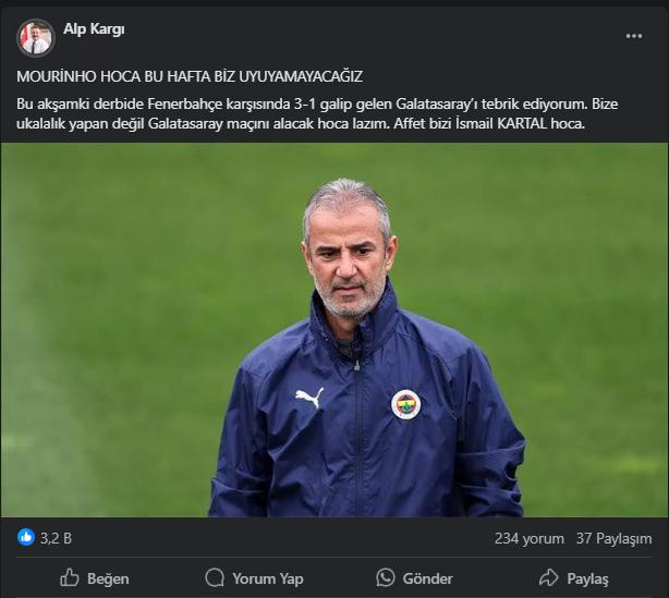 What has happened to the great Mourinho! The Mayor of Merzifon suggests a coach for Fenerbahçe