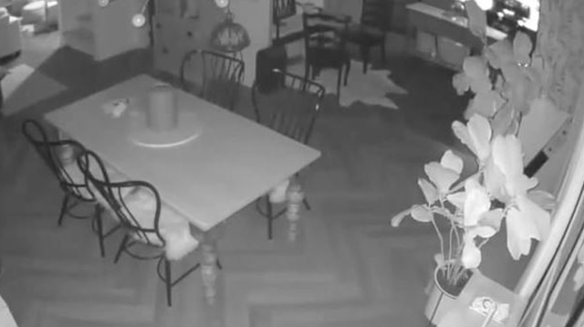 A woman who saw her husband's ghost on a security camera on the anniversary of his death experienced great shock