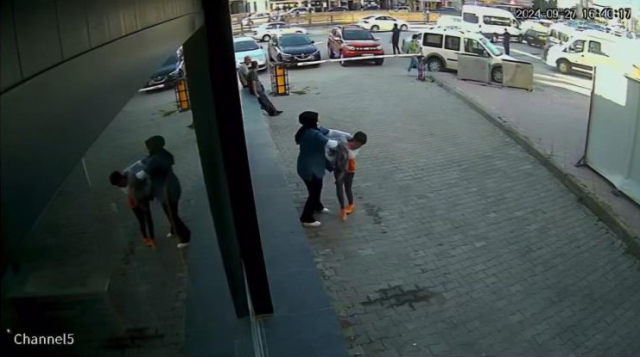 A healthcare worker will also be! The young woman brutally beat the tiny child in the middle of the street