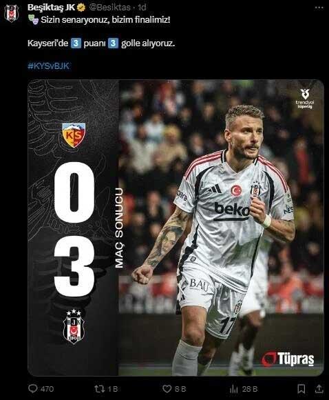 They made consecutive posts! Beşiktaş's reaction to the incident after the match involving Atilla Karaoğlan