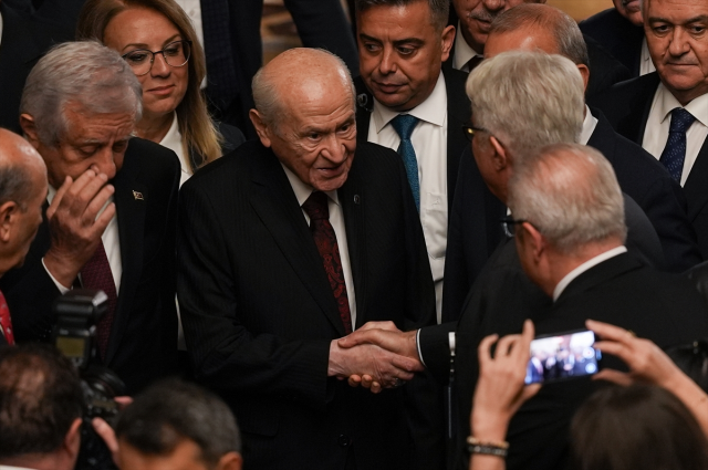 MHP General Chairman Bahçeli answered questions at the reception for the new legislative year