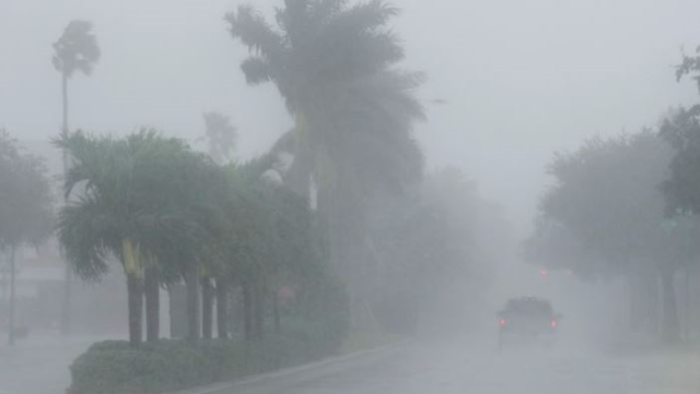 Authorities in Florida affected by the hurricane have asked citizens to write their names and blood types on their arms with a permanent marker